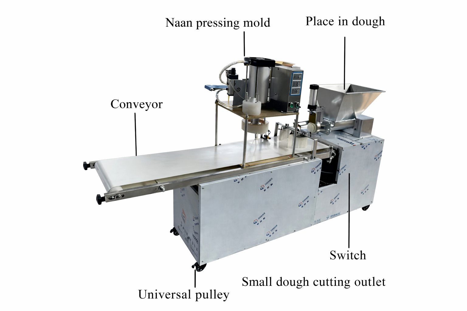 სრულად ავტომატური პიცის და ბრტყელი პურის ცომის  მაფორმირებელი მანქანა TDNM-4